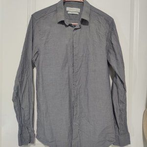 Slim Fit Grey Men's Dress Shirt